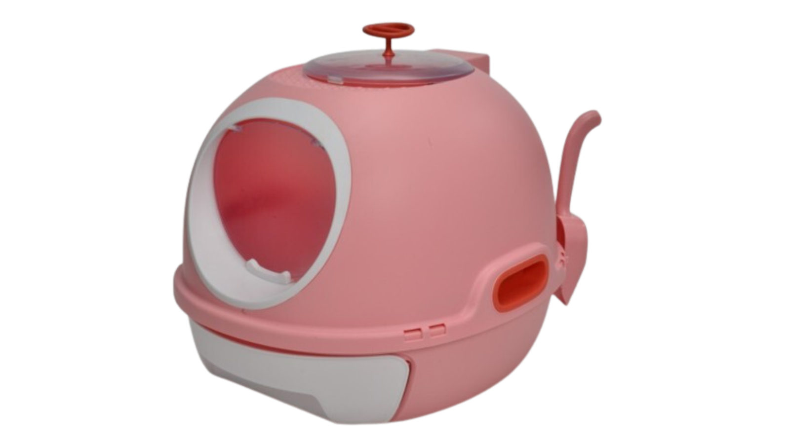 YES4PETS Cat Litter Box with Sky Window Drawer Photocatalyst Purifier - Pink