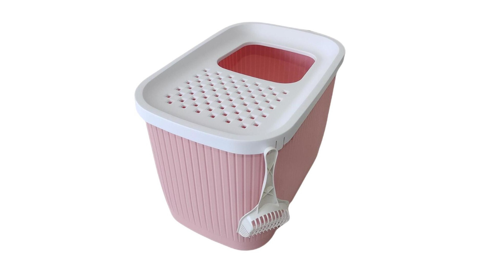 YES4PETS XX-Large Top Entry Cat Litter Box - Pink