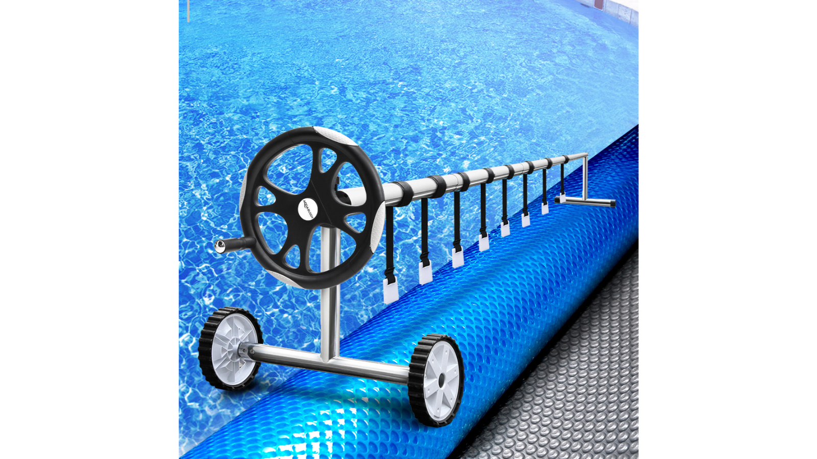 Aquabuddy Pool Cover Roller 5.5m Adjustable Swimming Pool Solar Blanket Reel main image 1