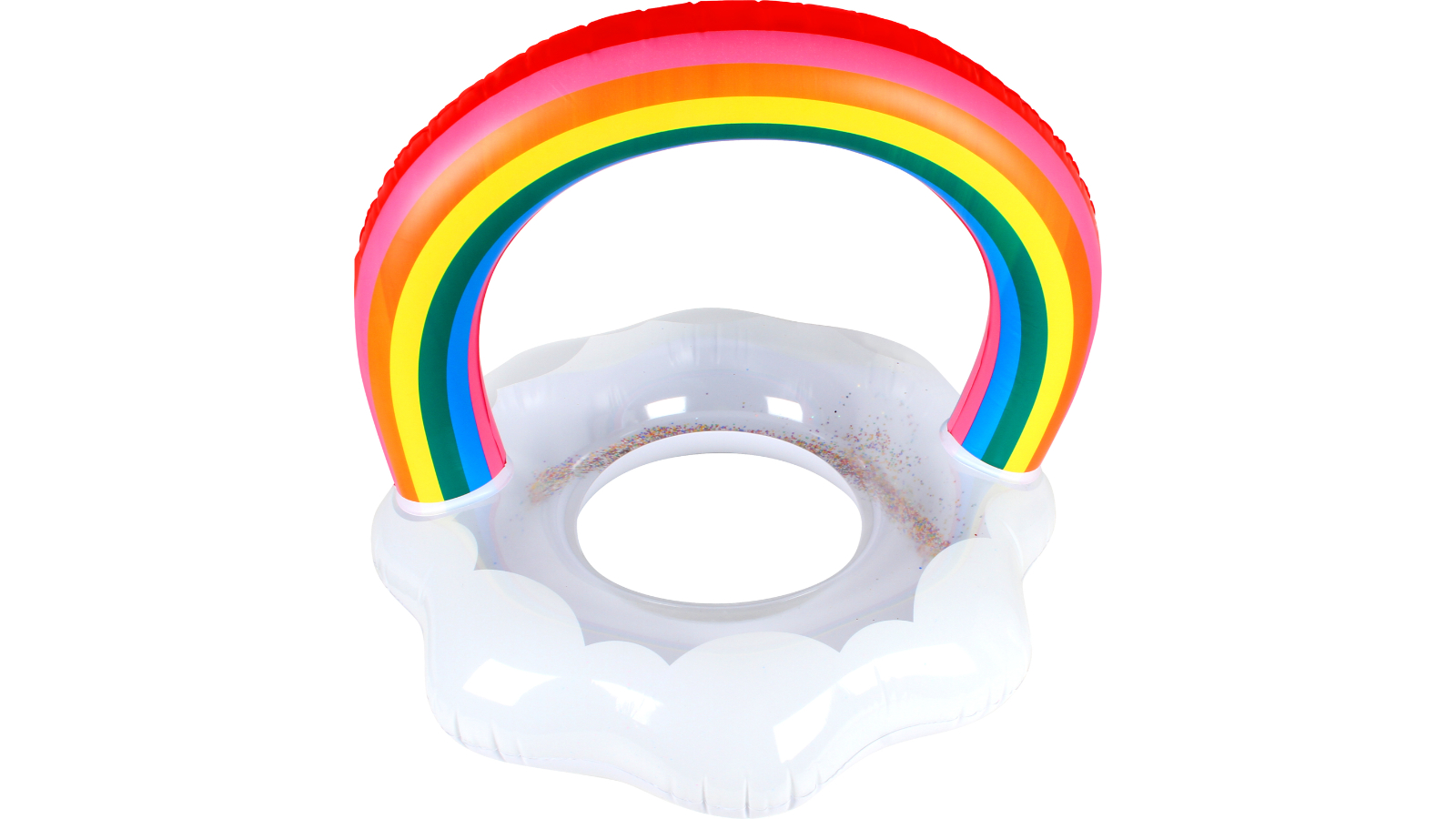 Airtime 85x75cm Kids Inflatable Rainbow Tube Pool/Beach Floating Toy