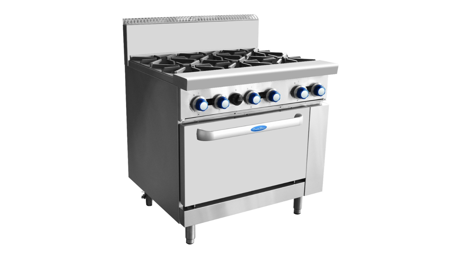 Cookrite AT80G6B-O-LPG Commercial 6-Burner with Oven - LPG | Harvey Norman