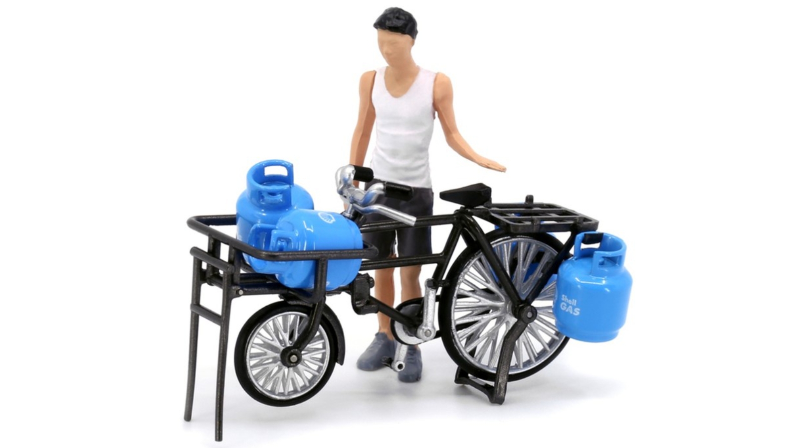 Tiny City Die-cast Model 1/35 Shell LPG Bicycle