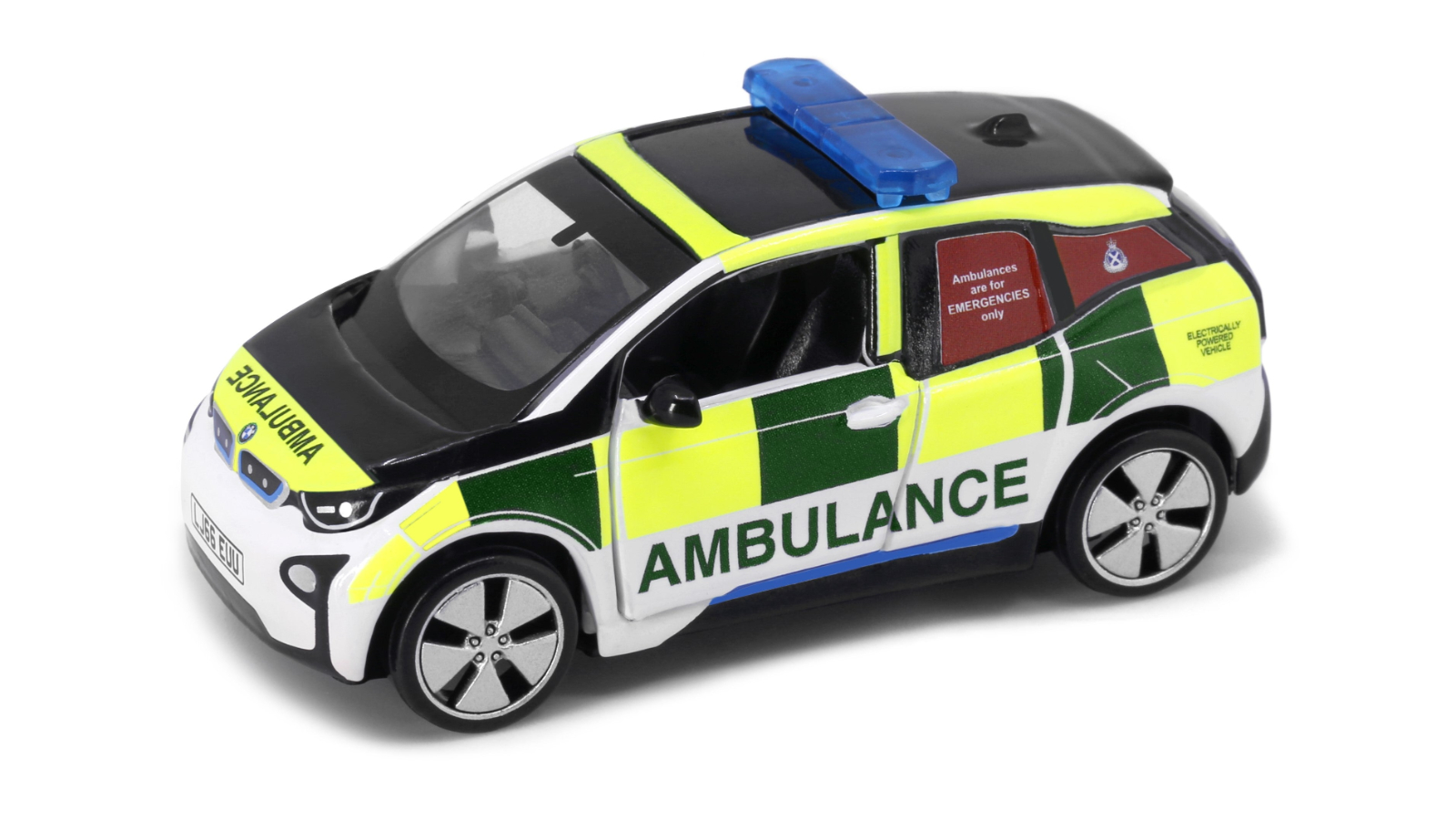 Tiny City Diecast BMW i3 Scottish Ambulance Service Toy Car