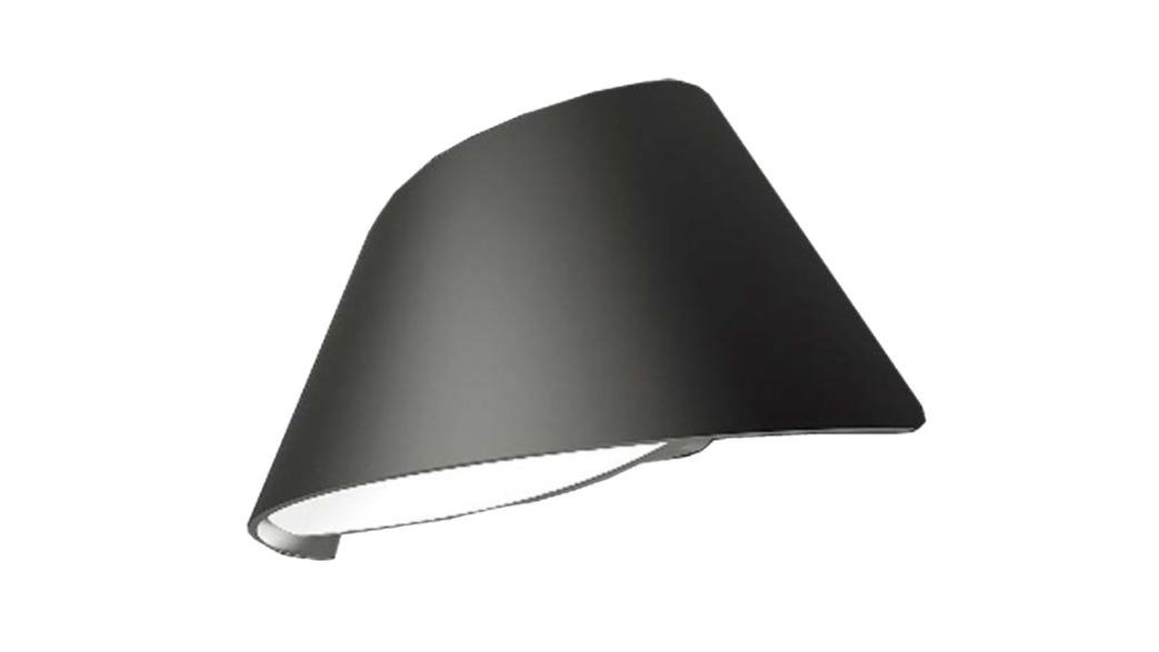 ATEN LED Up/Down Curved Exterior Wall Light with Opal Diffuser 3000K IP65 - Matte Black