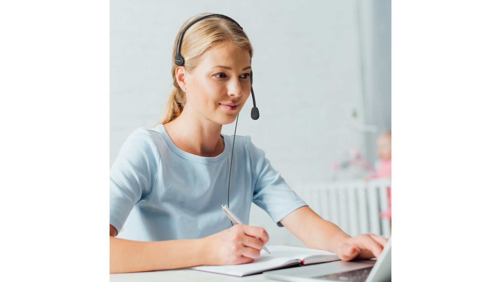 AudioTechnica ATH101USB SingleEar USB Computer Headset Harvey Norman