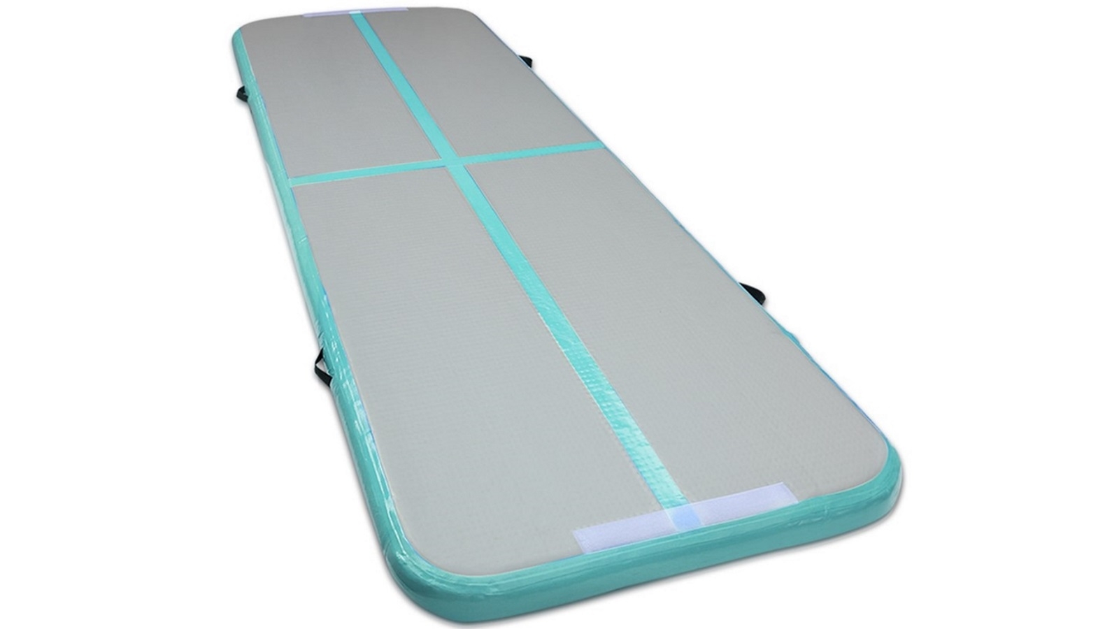 Everfit Inflatable Air Track Mat 3m x 100cm - Mint/Grey