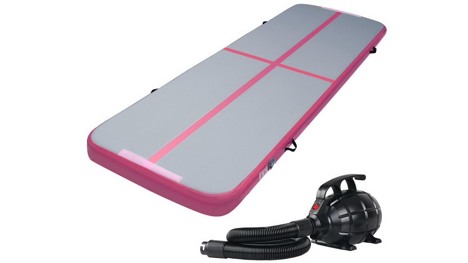 Everfit Inflatable Air Track Mat with Pump 3m x 100cm - Pink