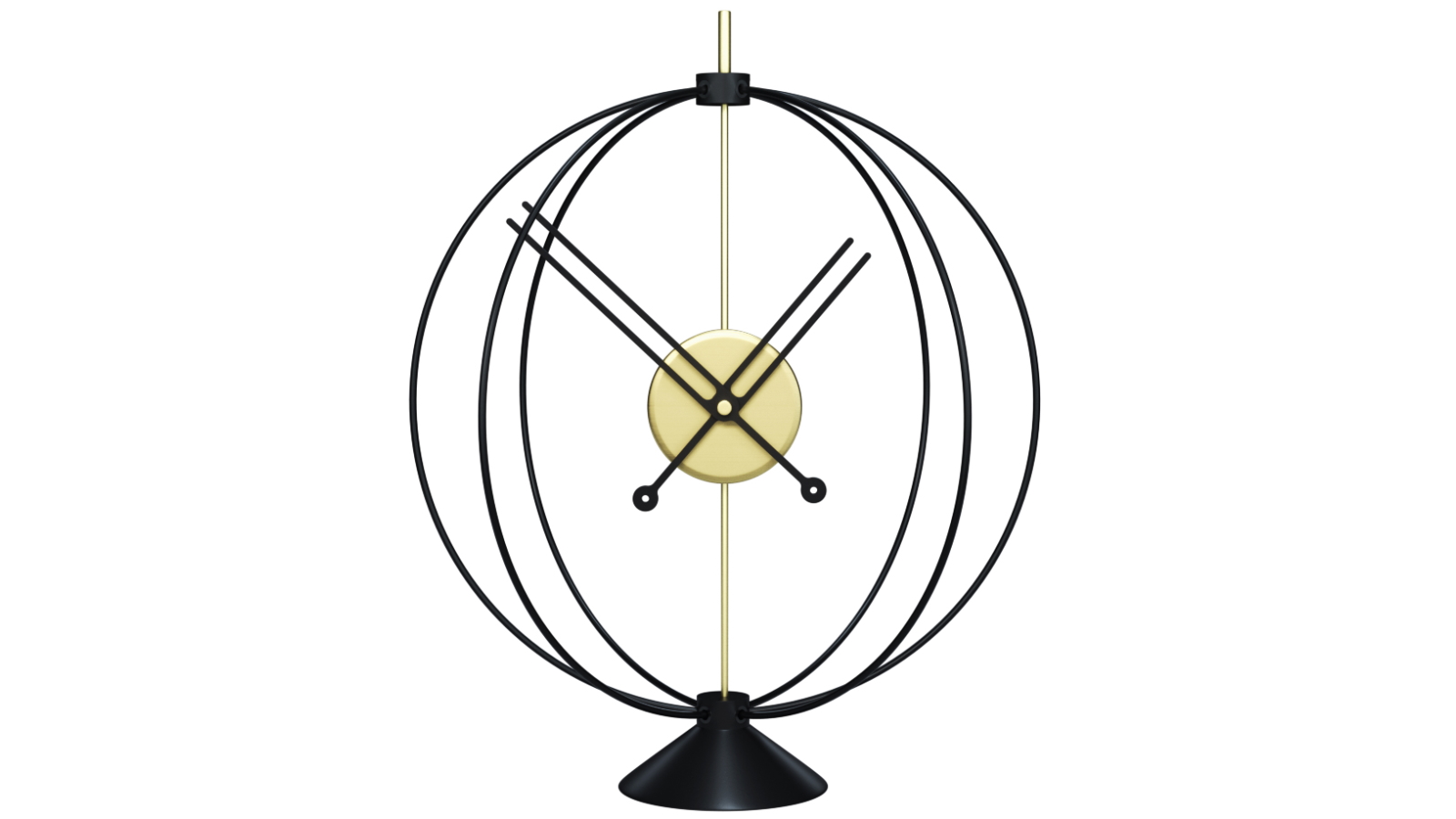Mclocks Atom 35 Gold/Black Table Clock