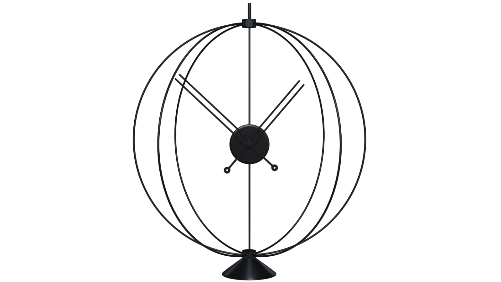 Mclocks Atom 50 All Black Table Clock