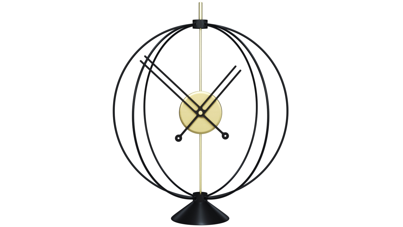 Mclocks Atom 50 Gold/Black Table Clock