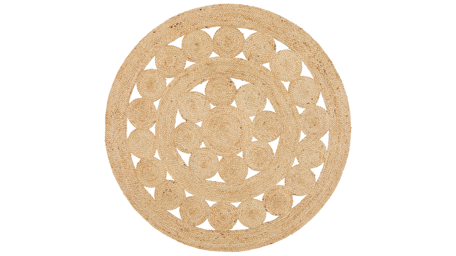 The Weave Studio Bellevue Pilu Natural Rug - 200 x 200cm
