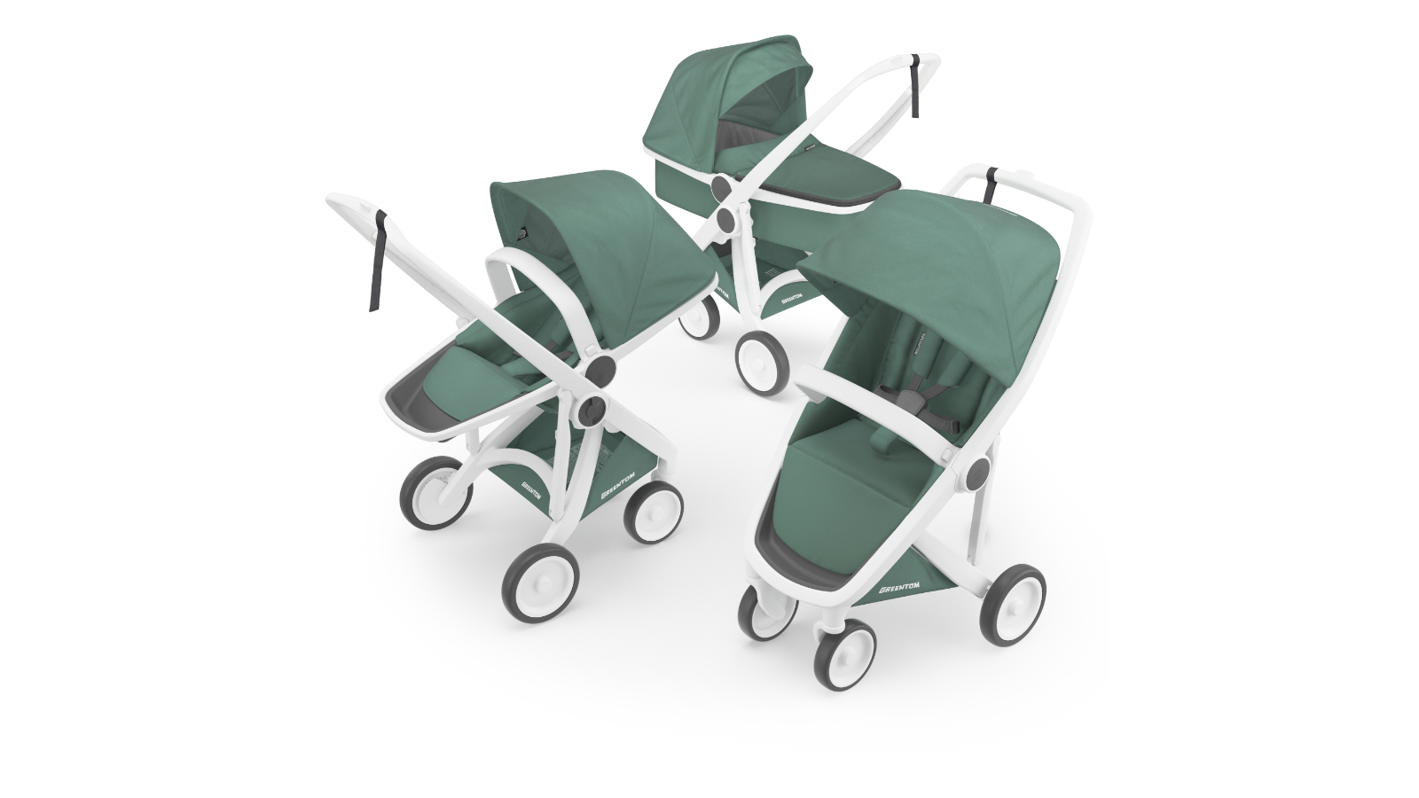 Eco Friendly Greentom In Stroller Greentom 3-in-1 Pram And