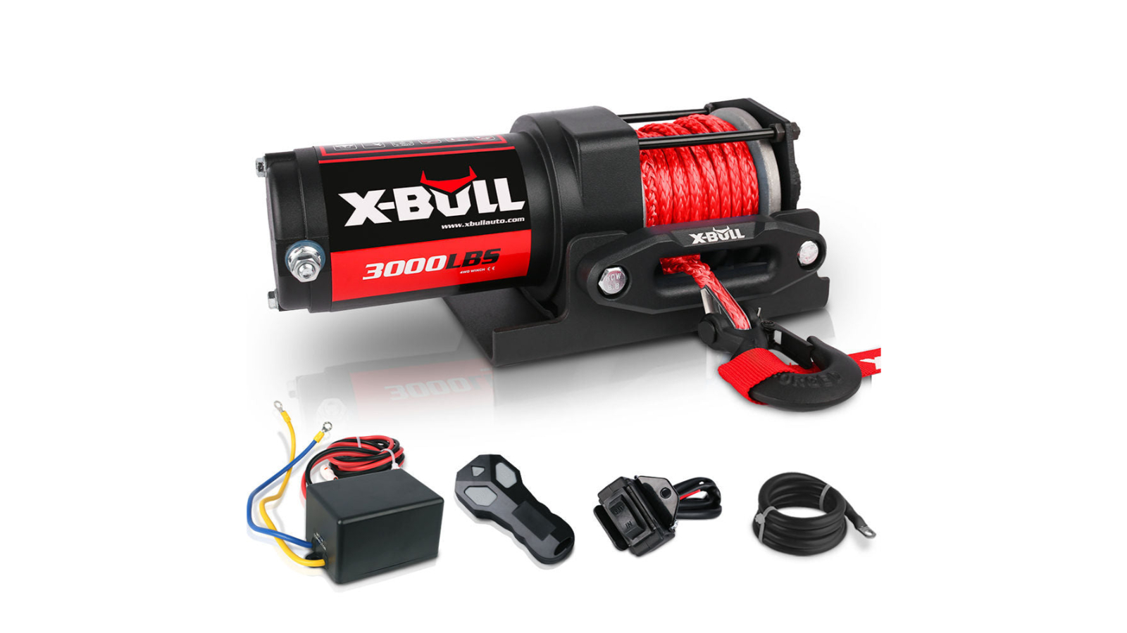 X-Bull Wireless Electric Winch 3000lbs/1360kg Synthetic Roap ATV 4WD Boat