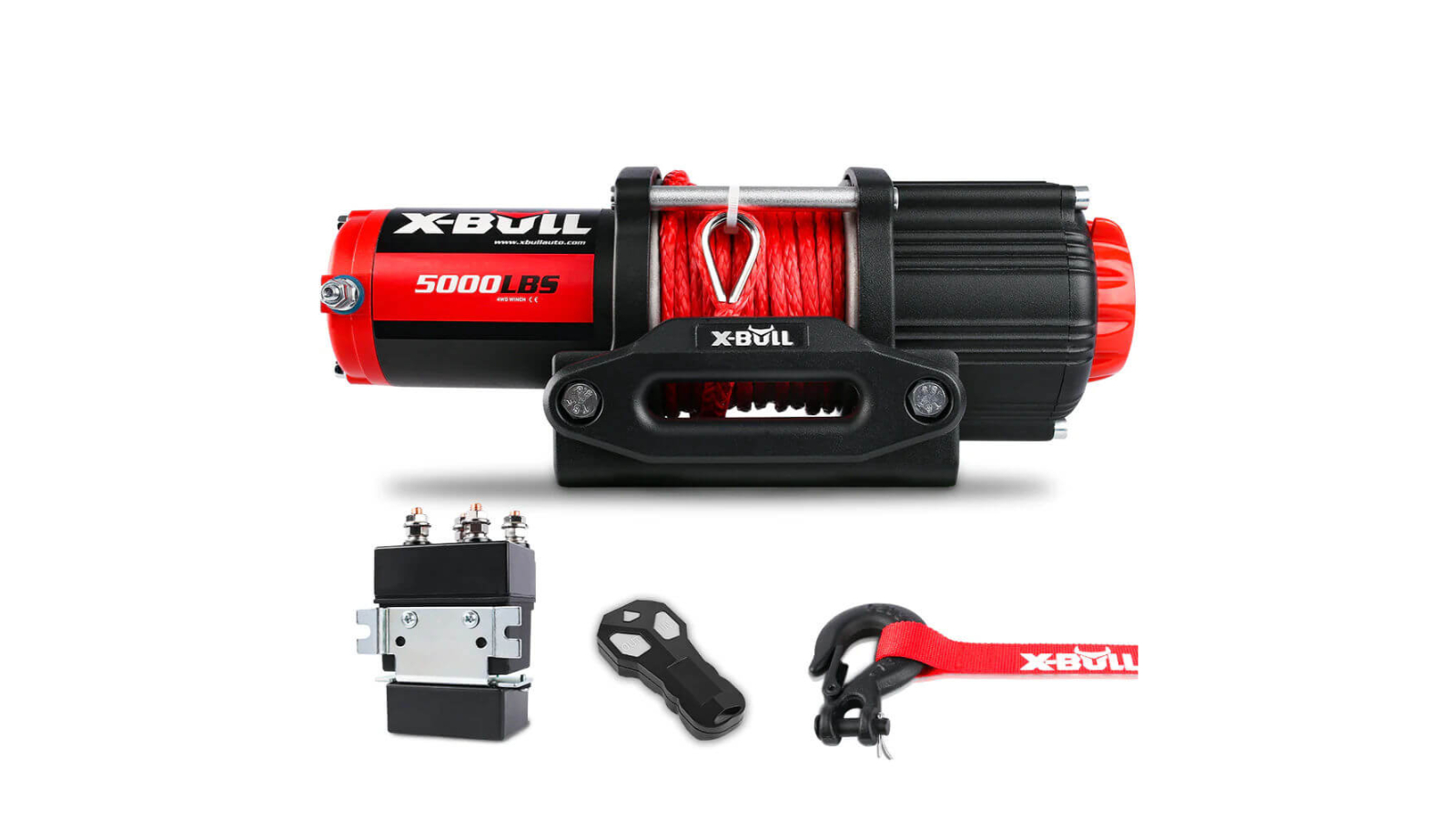 X-Bull Wireless Electric Winch 5000lbs 12V 1520cm Synthetic Rope 4WD Boat ATV UTV
