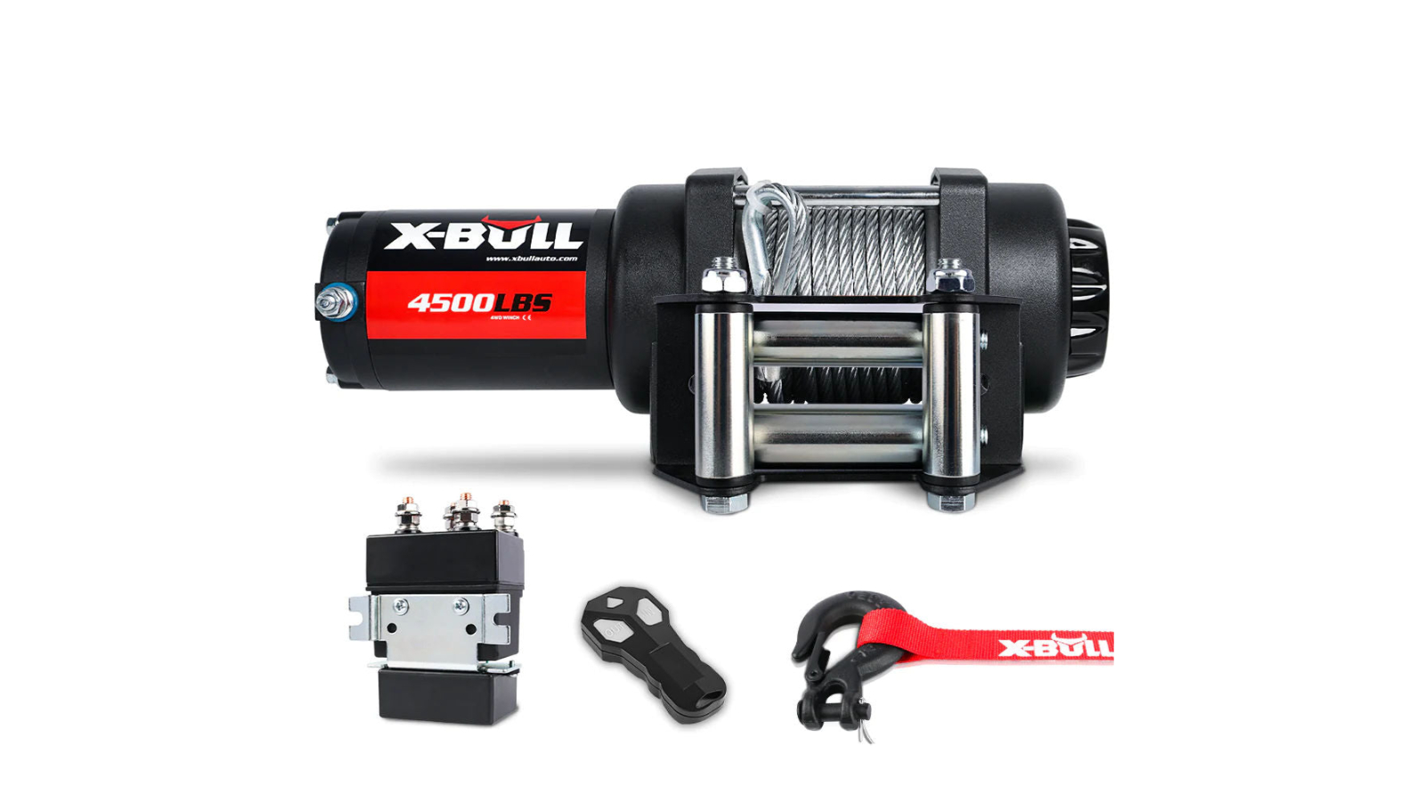 X-Bull Wireless Electric Winch 4500lbs/2041kg Steel Cable Remote 4WD ATV Boat