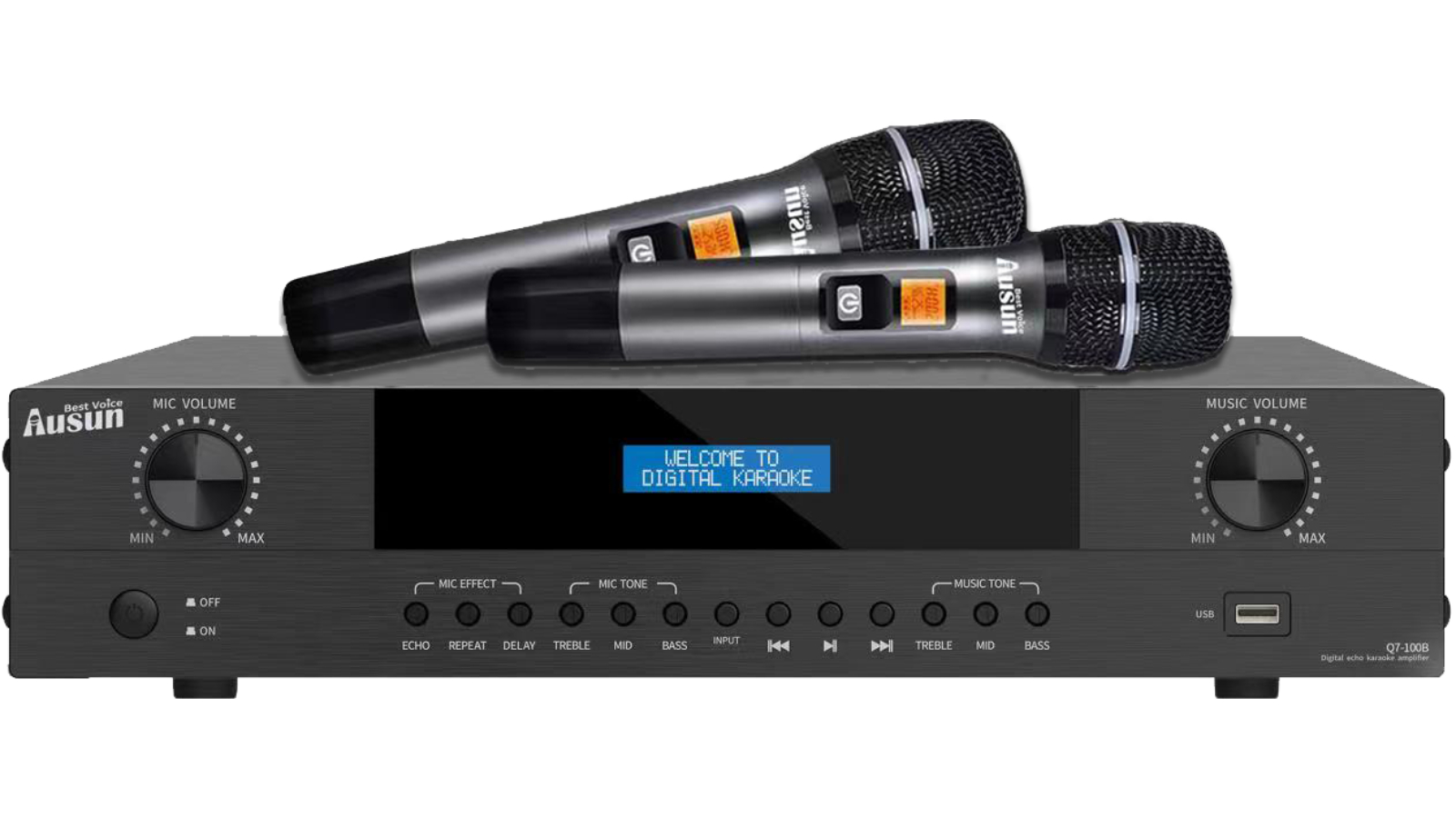 Ausun Q7-100B Deluxe Ktv All-in-1 Power Amplifier Machine
