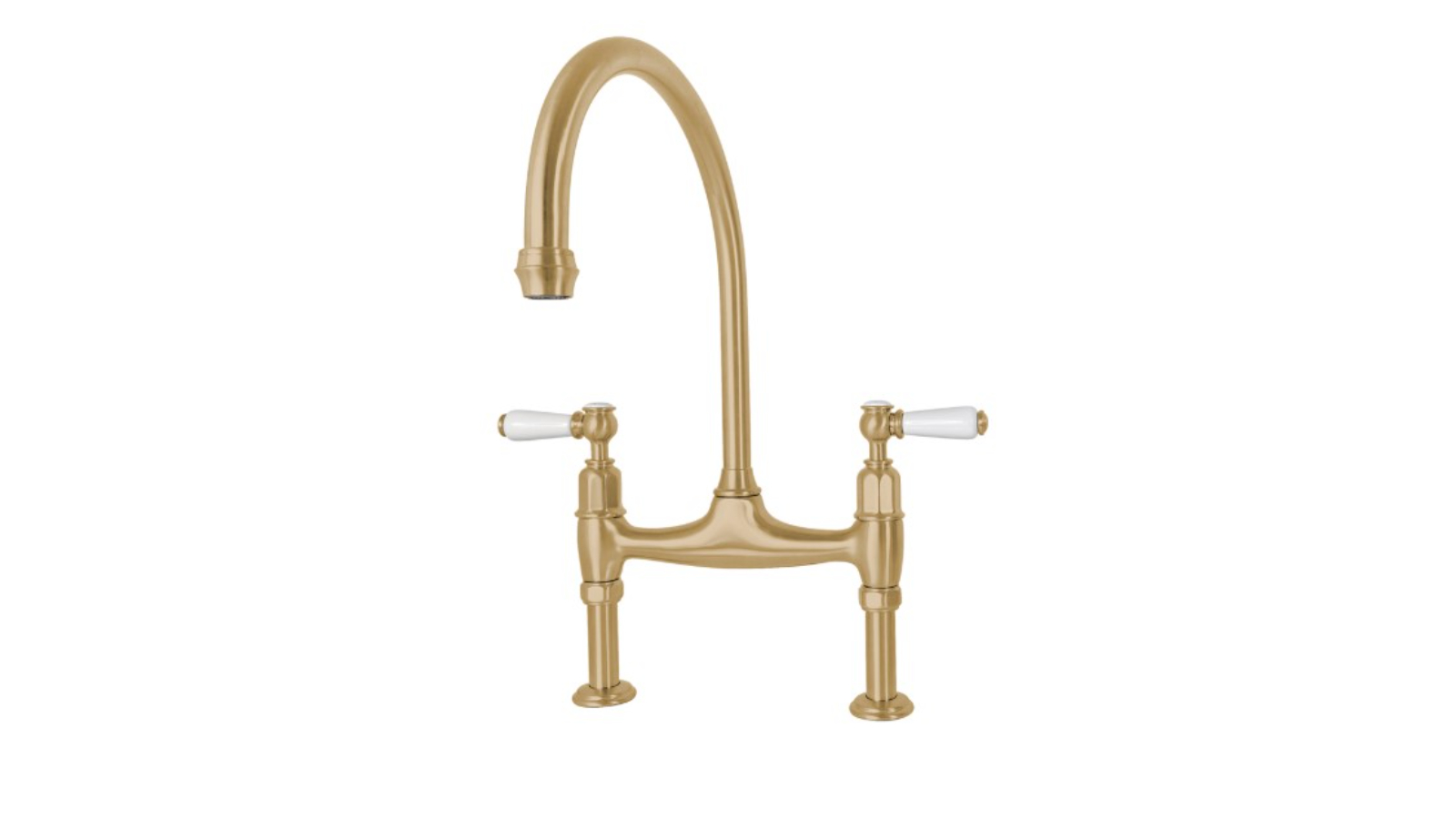 Shaws by Perrin & Rowe Pendleton Kitchen Mixer - Satin Brass