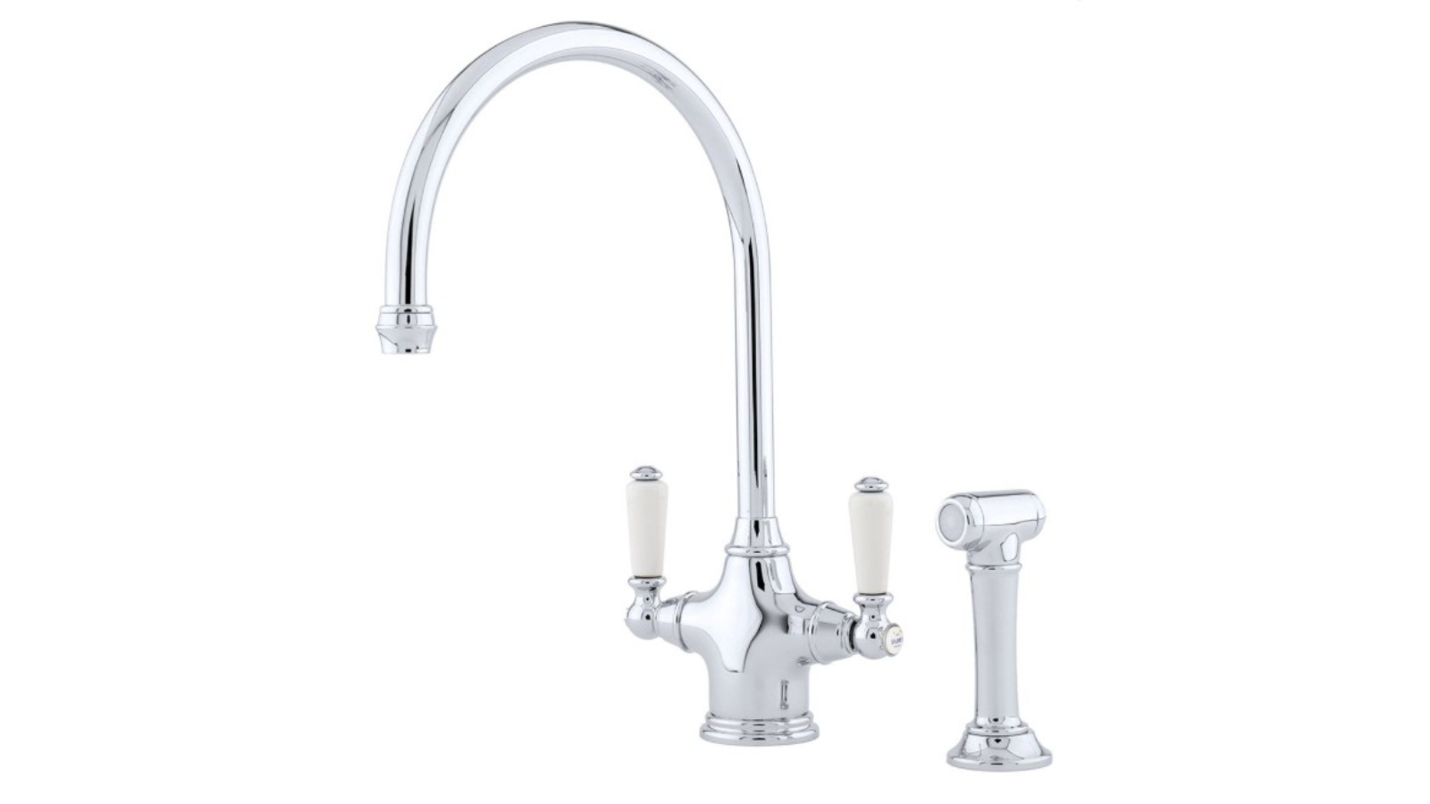 Shaws by Perrin & Rowe Ribble Kitchen Mixer with Spray Rinse - Chrome