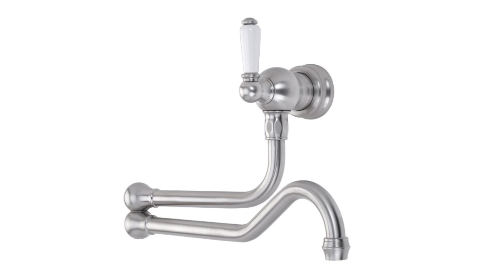 Shaws by Perrin & Rowe Wall Mounted Pot Filler - Pewter