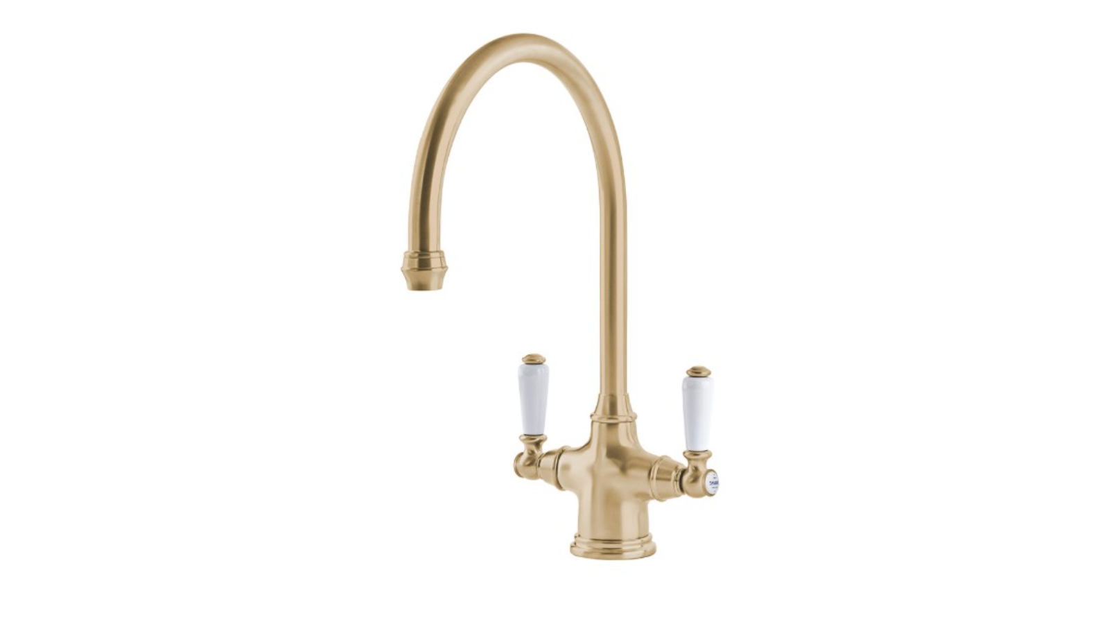 Shaws by Perrin & Rowe Ribble Kitchen Mixer - Satin Brass