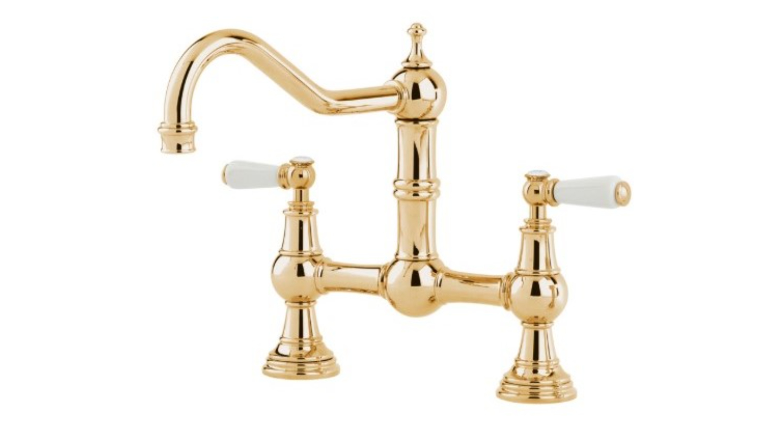 Shaws by Perrin & Rowe Hambleton Kitchen Mixer - Polished Brass