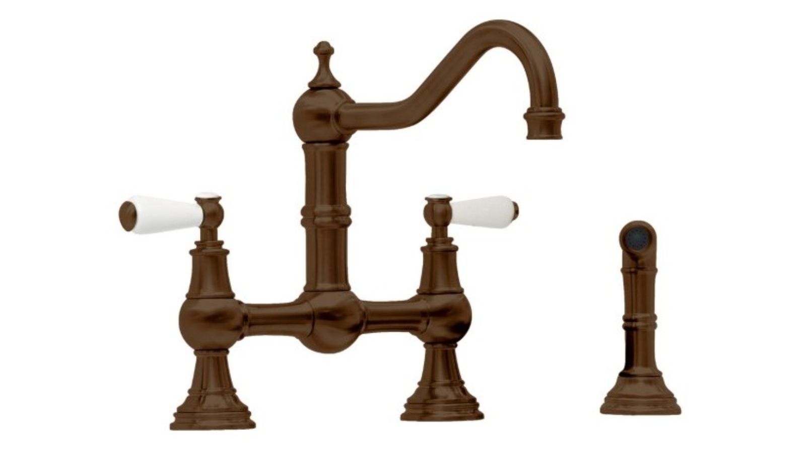Shaws by Perrin & Rowe Hambleton Kitchen Mixer with Spray - English Bronze
