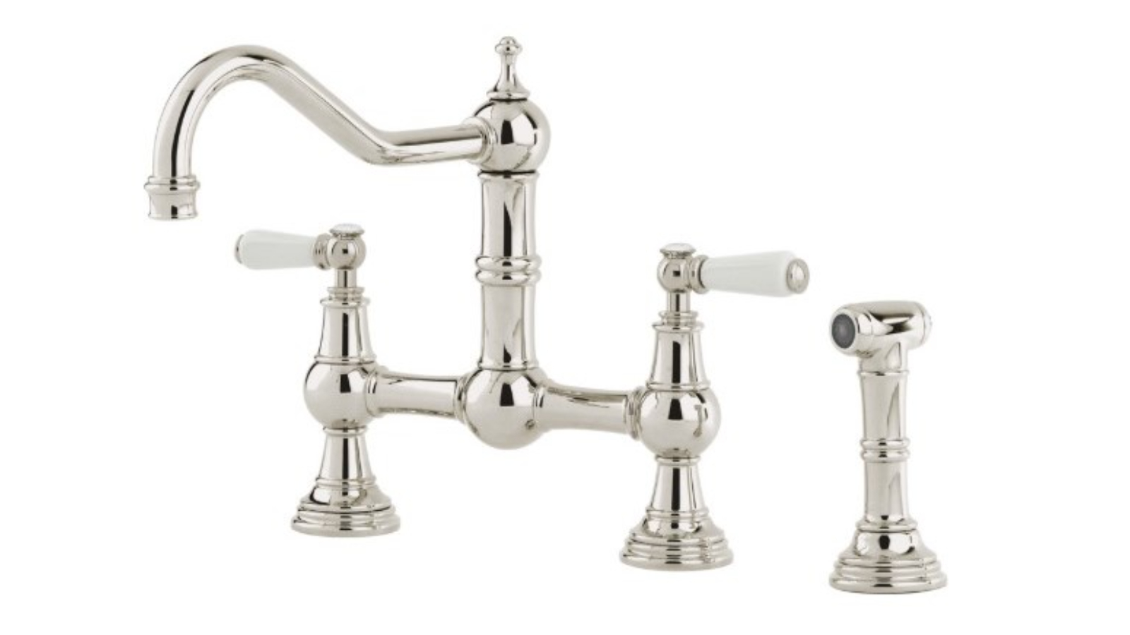 Shaws by Perrin & Rowe Hambleton Kitchen Mixer with Spray - Nickel