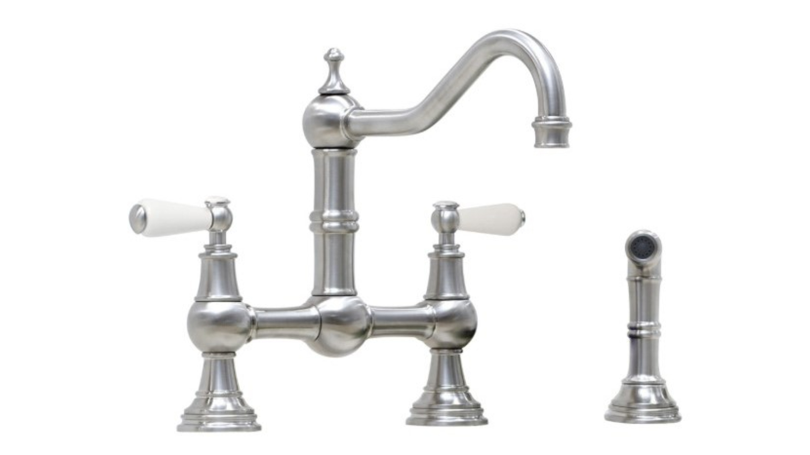 Shaws by Perrin & Rowe Hambleton Kitchen Mixer with Spray - Pewter