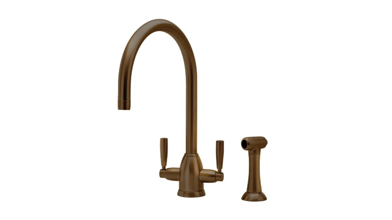 Shaws by Perrin & Rowe Silverdale Kitchen Mixer with Spray - English Bronze
