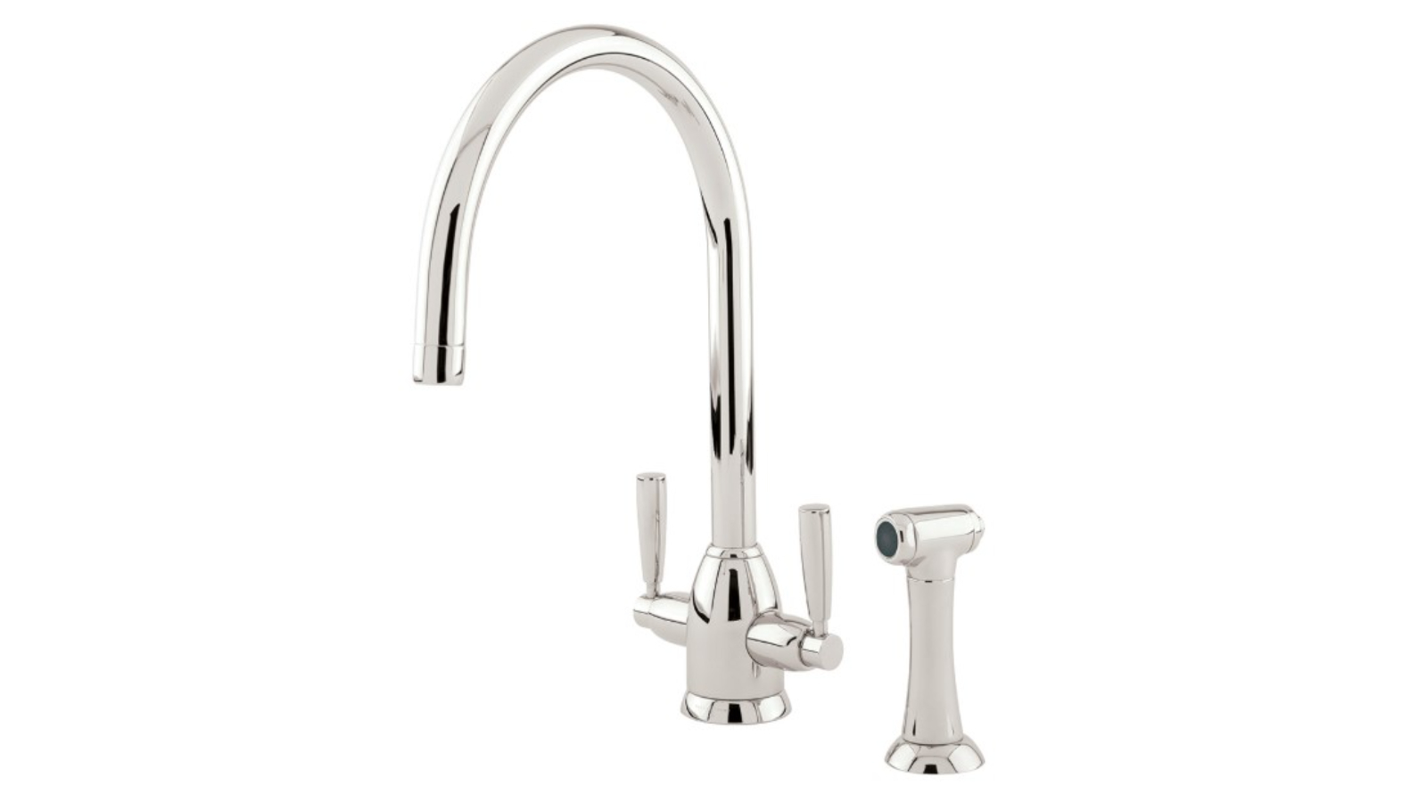 Shaws by Perrin & Rowe Silverdale Kitchen Mixer with Spray - Nickel