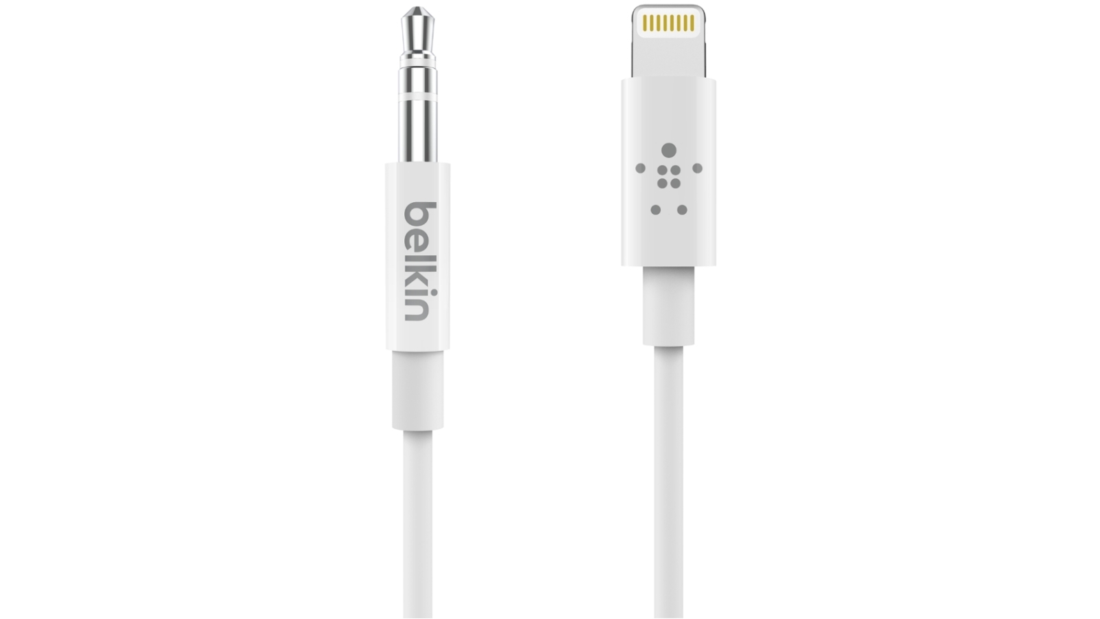 Belkin 0.9m 3.5mm Audio Cable with Lightning Connector - White