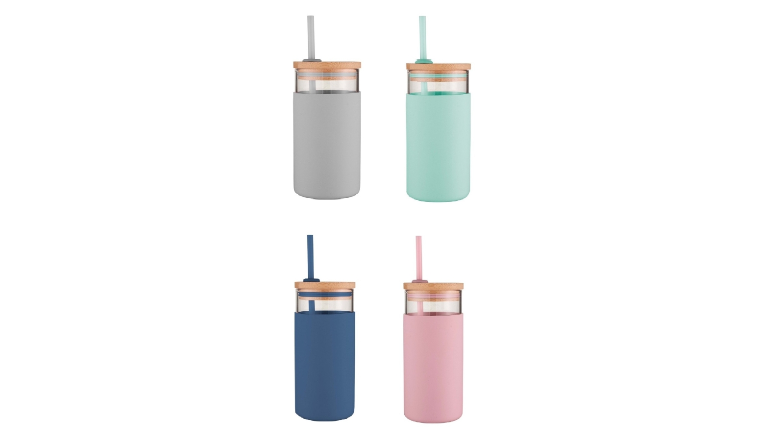 Avanti Glass Smoothie Tumbler with Straw - 500ml