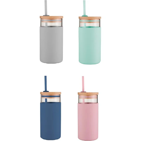 Avanti Glass Smoothie Tumbler with Straw - 500ml