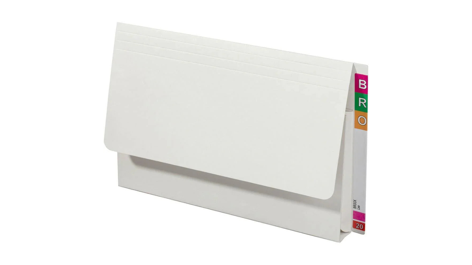 Avery 43955 Pack of 20 Extra Heavy Foolscap Document Wallet - White