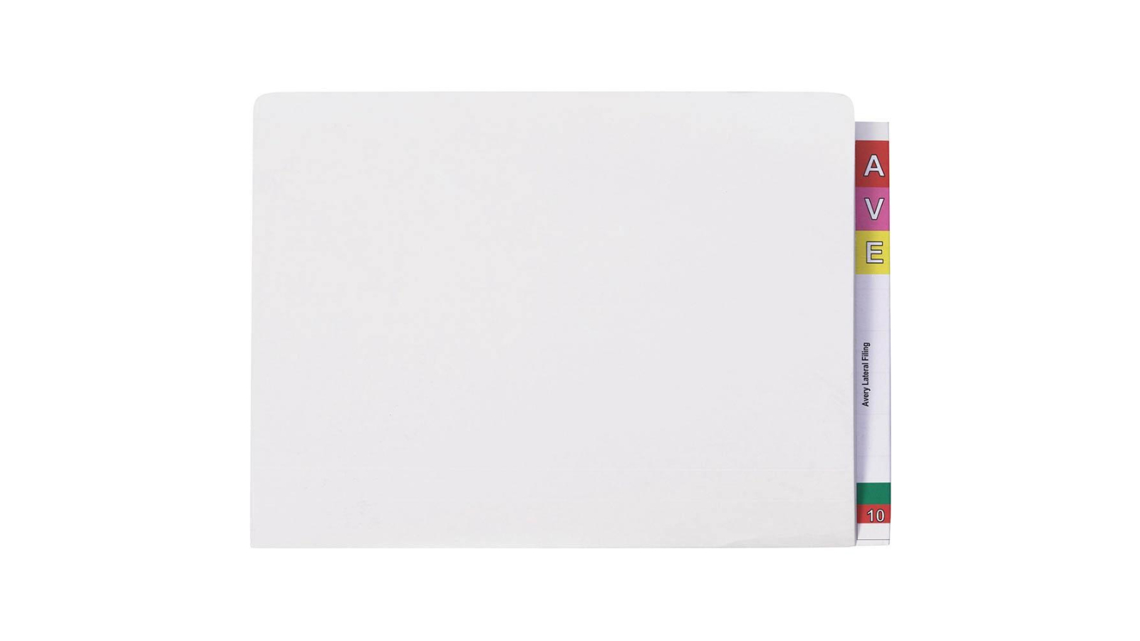 Avery 46501 Pack of 15 Lateral File Foolscap - White