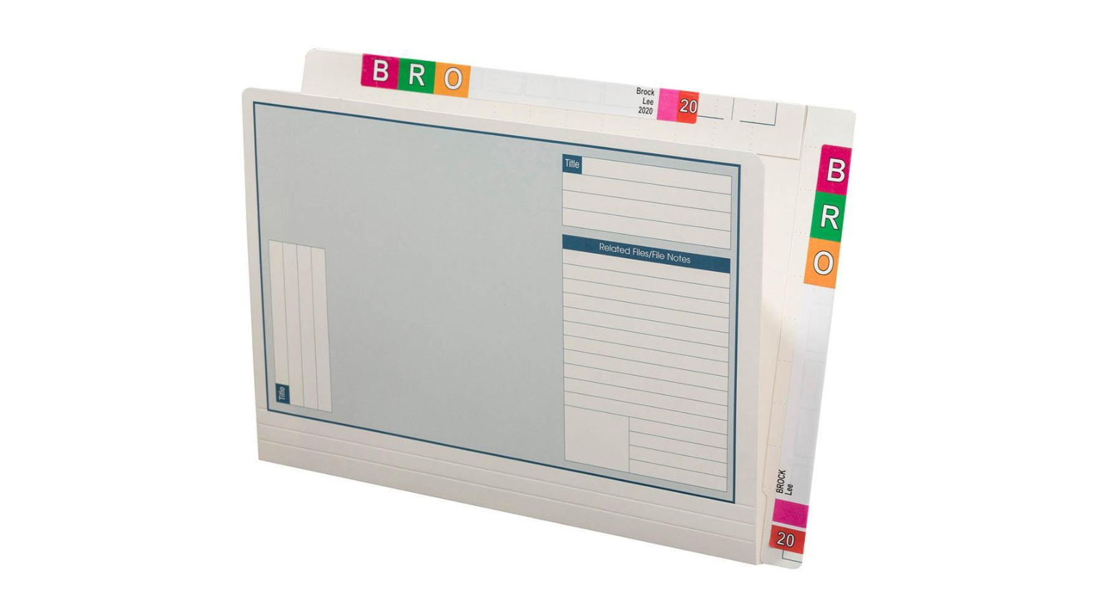 Avery 46714 Pack of 100 35.5 × 23.5cm Lateral Notes File Twin Tab - White