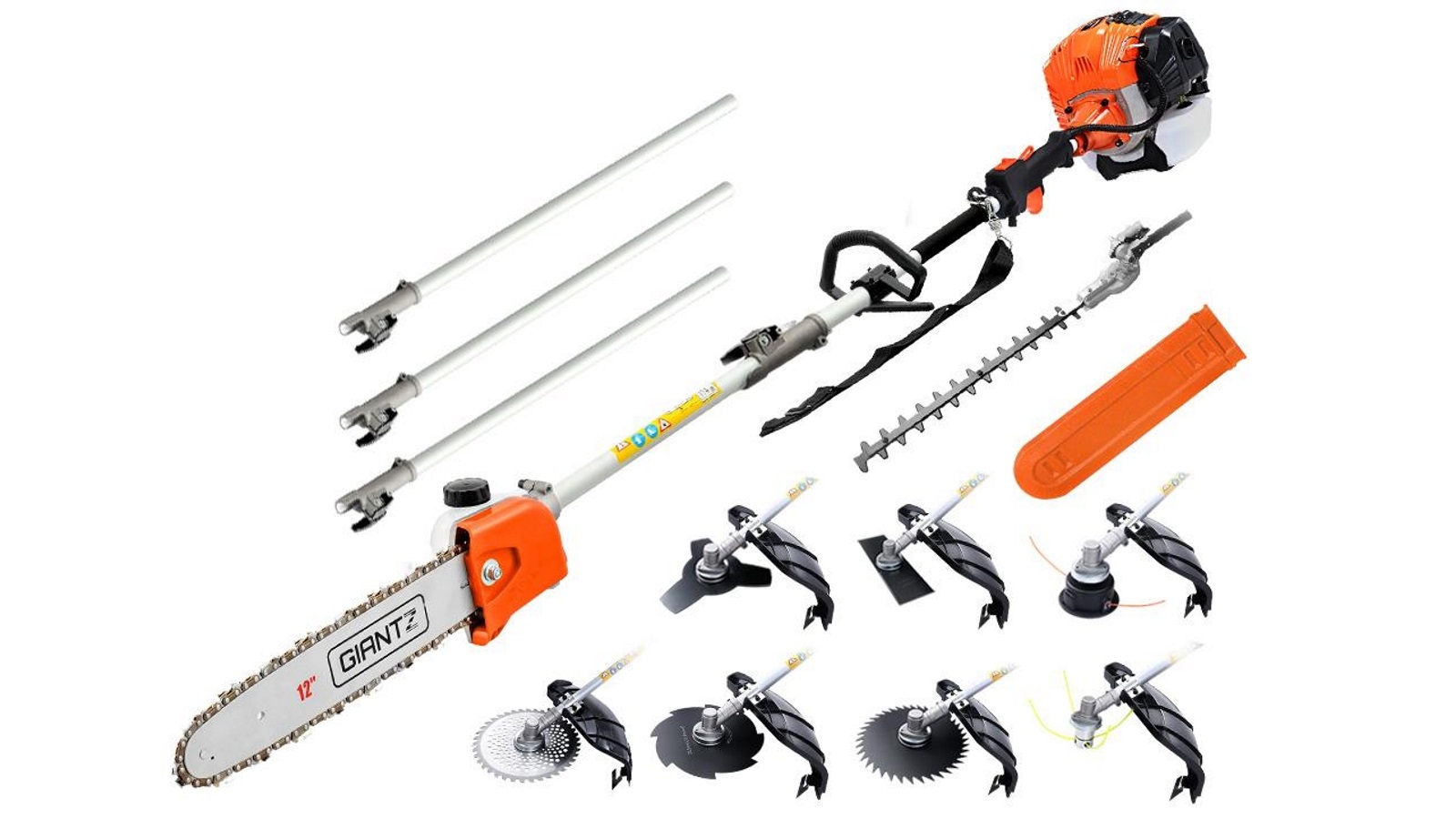 Giantz 65cc 9 in 1 Multi Use Pole Chainsaw