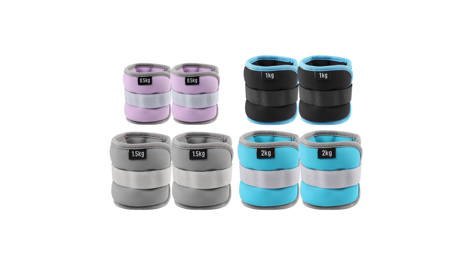 Everfit 4-Colour Wearable Leg Arm Weights Set