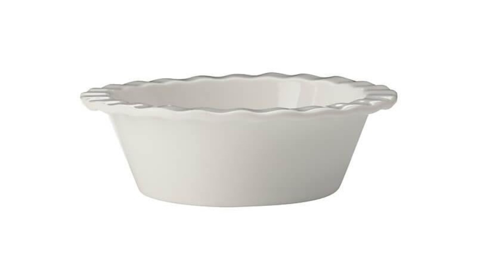 Maxwell & Williams 12.5 x 4cm Porcelain Epicurious Fluted Mini Pie Dish - White