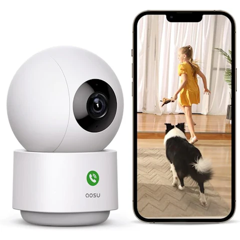 Aosu indoor 2K Smart Baby Monitor/Pet Camera