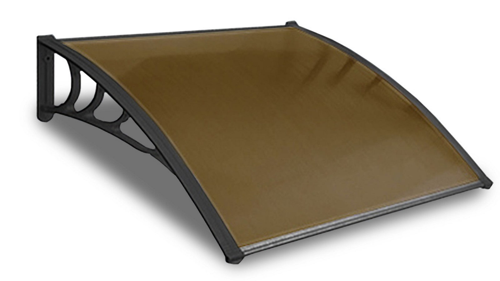 Glasshaus Co 1.2 x 1m UV Sun Shield Shade Waterproof Rain Cover for Window Door - Brown Panel