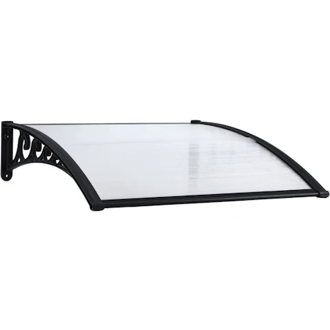 Instahut 0.8 x 1metre Window Door Awning - Transparent