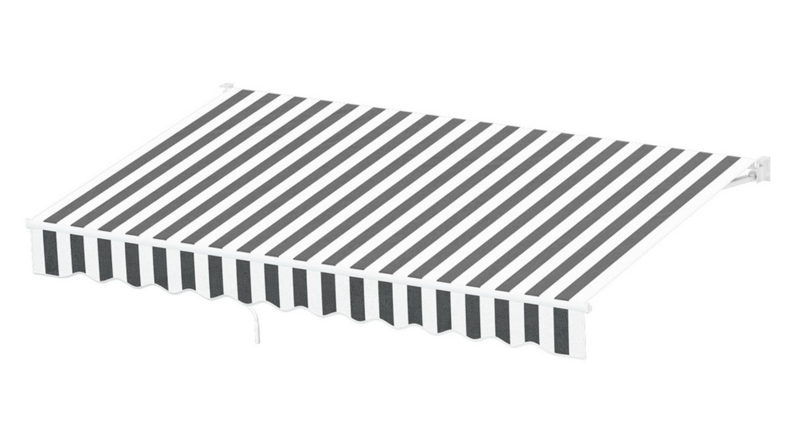Instahut 3mx2.5m Retractable Awning - Grey White