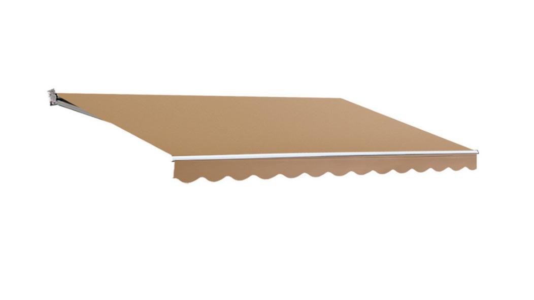 Instahut Beige Retractable Folding Arm Awning - 2.5 x 2metre