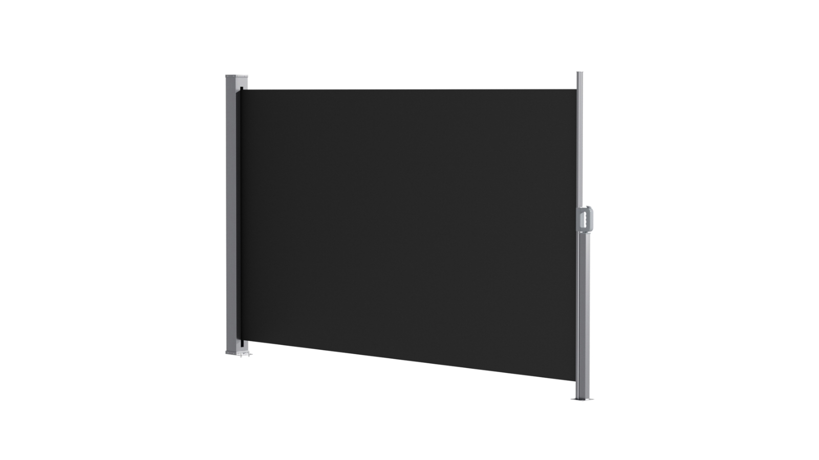 Instahut 1.8 × 3metre Retractable Outdoor Side Awning/Privacy Screen - Black