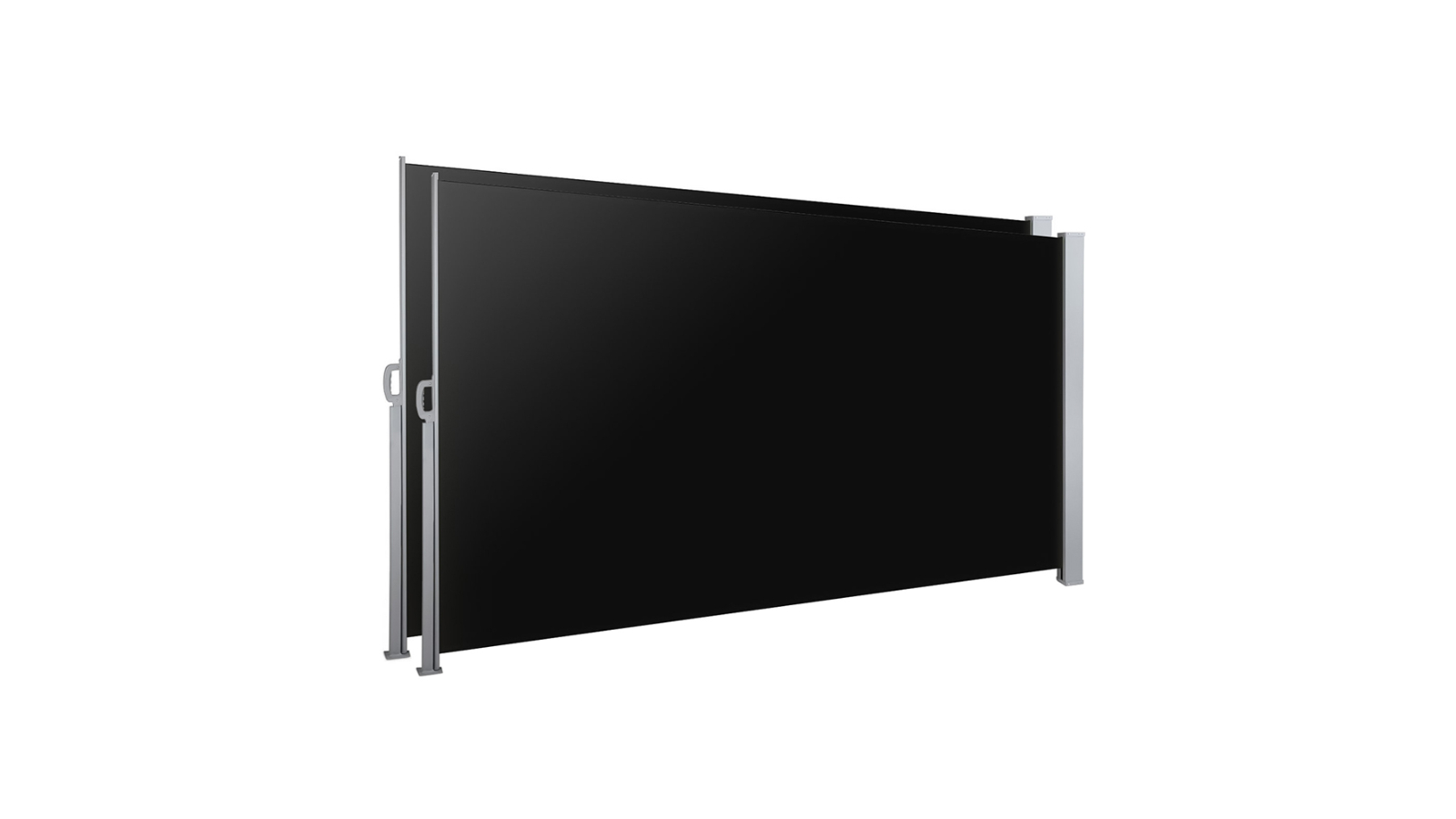 Instahut Set of 2 Retractable Patio Side Awning - Black