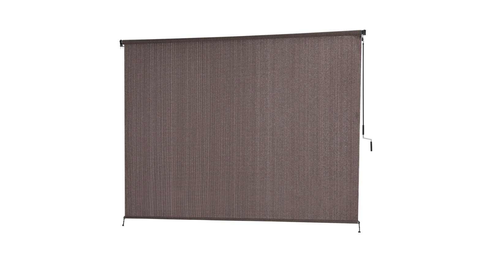 Instahut Brown Filtering Roll Down Outdoor Awning Shade - 3 x 2.5metre