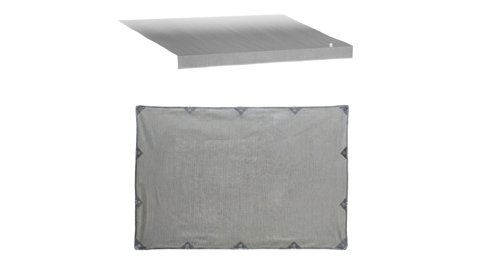 Weisshorn Caravan Awning Fabric and Privacy Screen RV Roll-Out Sunshade - 12ft