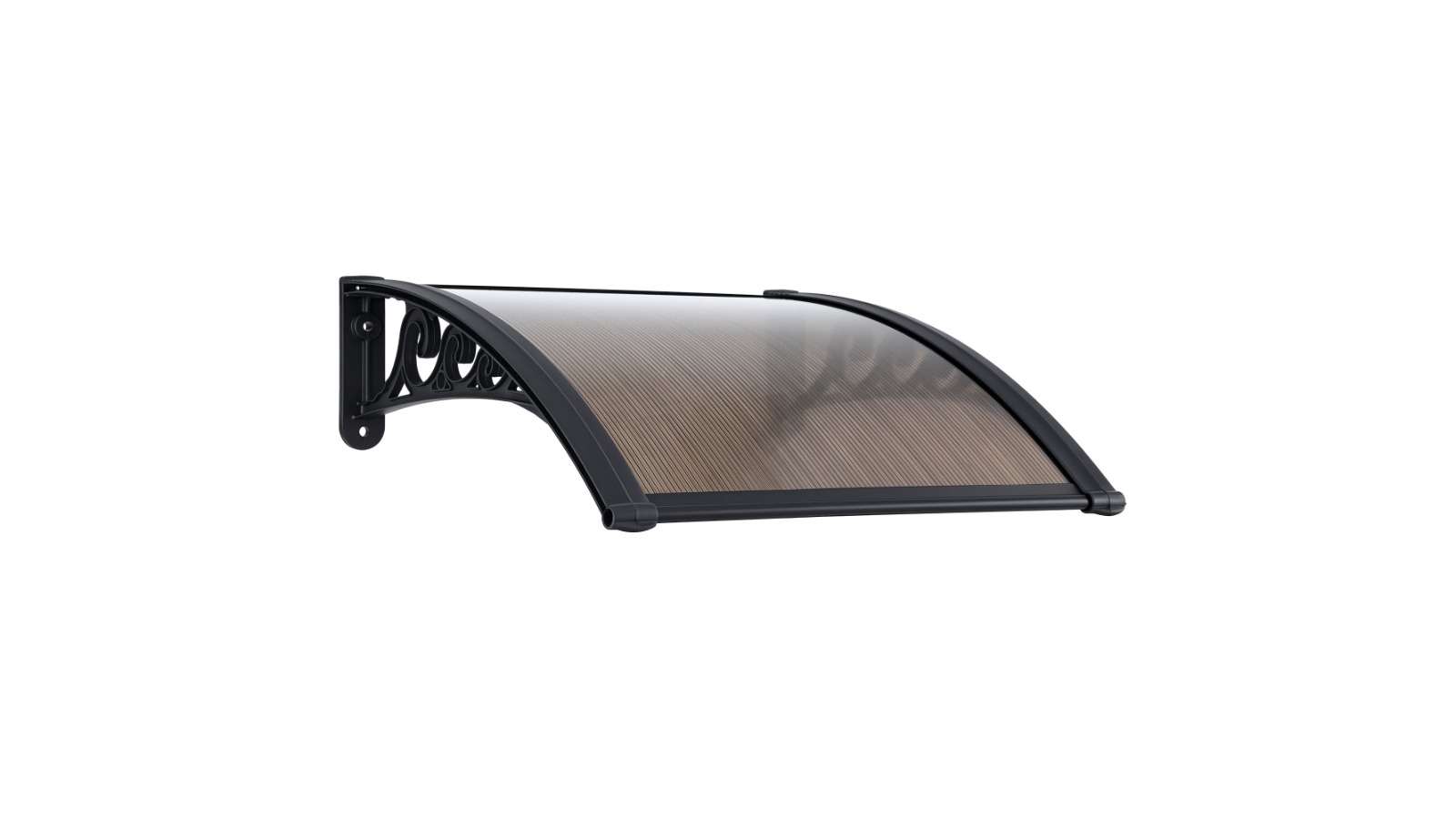 Instahut 0.6 x 0.6m Outdoor Window Awning Drainage - Brown