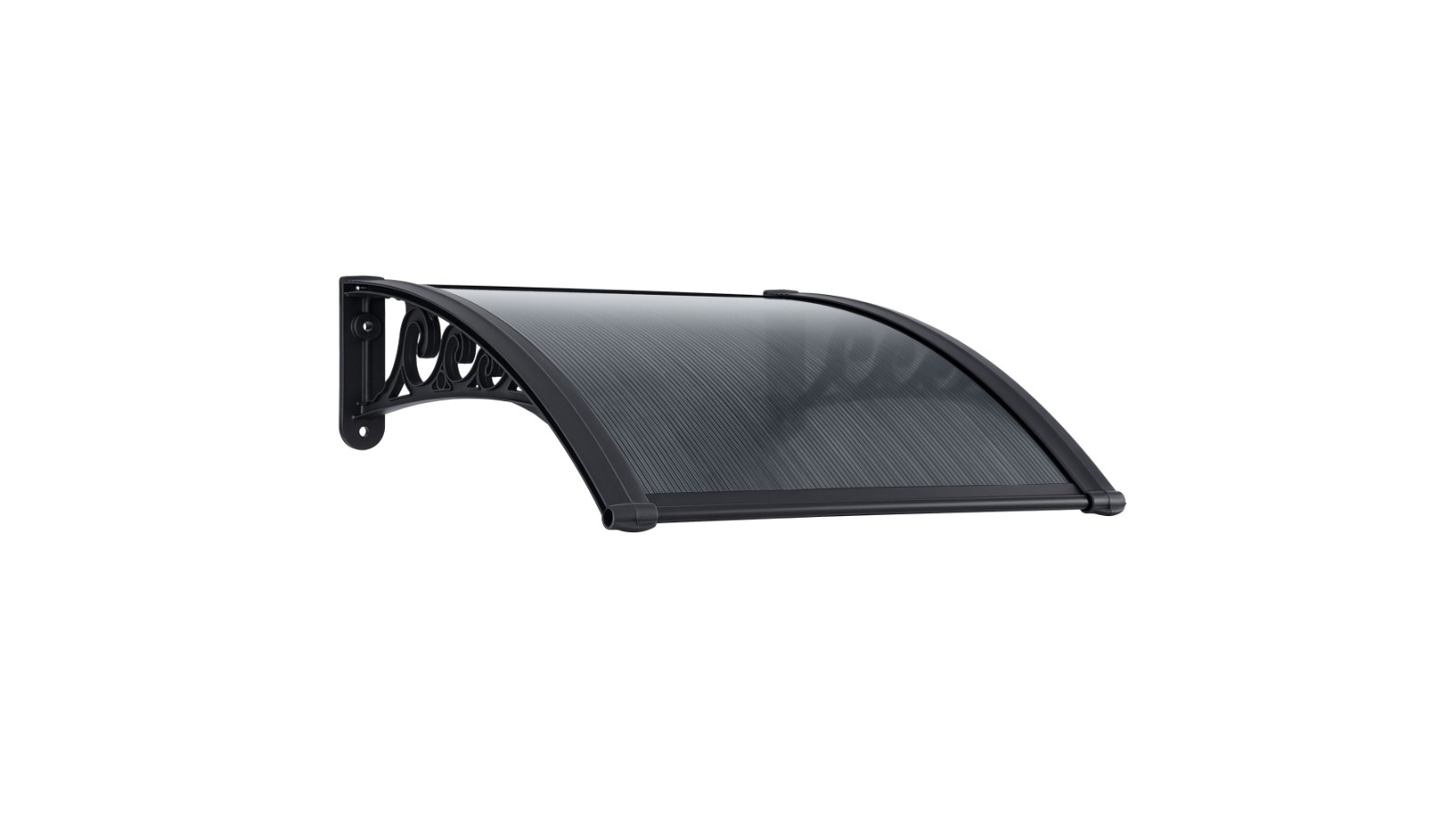 Instahut 0.6 x 0.6m Outdoor Window Awning Drainage - Grey